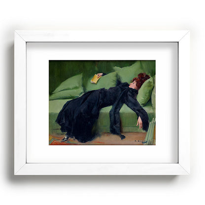 Decadent Young Woman after the Dance Framed Art Print Gallery Image 76