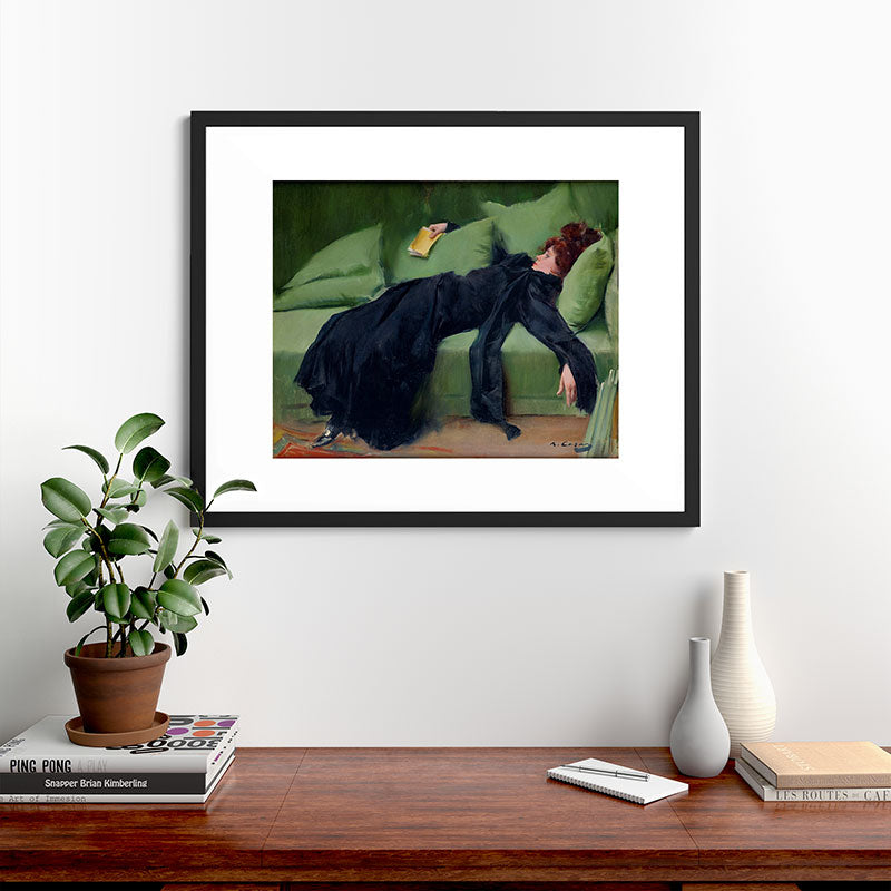 Decadent Young Woman after the Dance Framed Art Print Gallery Image 35