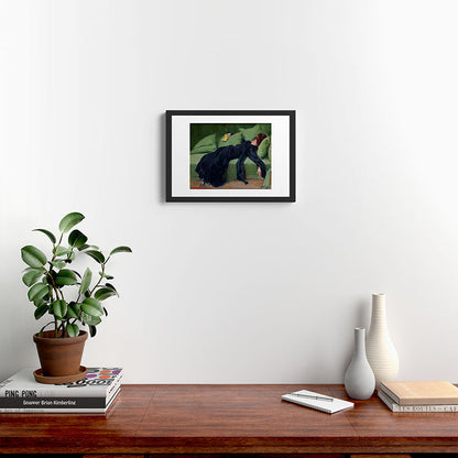 Decadent Young Woman after the Dance Framed Art Print Gallery Image 3