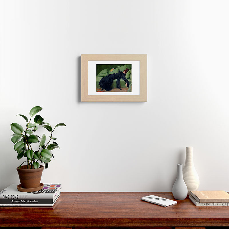 Decadent Young Woman after the Dance Framed Art Print Gallery Image 45