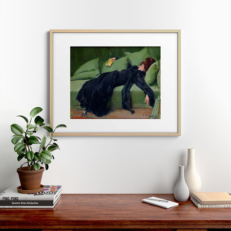 Decadent Young Woman after the Dance Framed Art Print Gallery Image 21