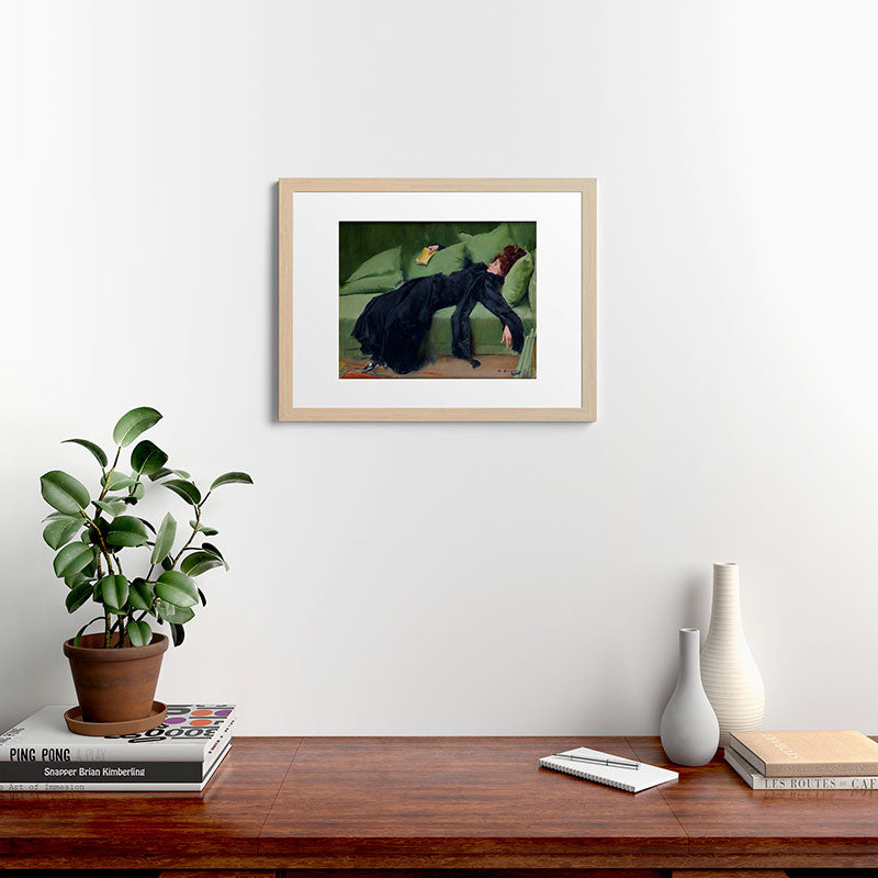 Decadent Young Woman after the Dance Framed Art Print Gallery Image 47