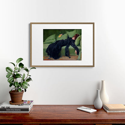Decadent Young Woman after the Dance Framed Art Print Gallery Image 13