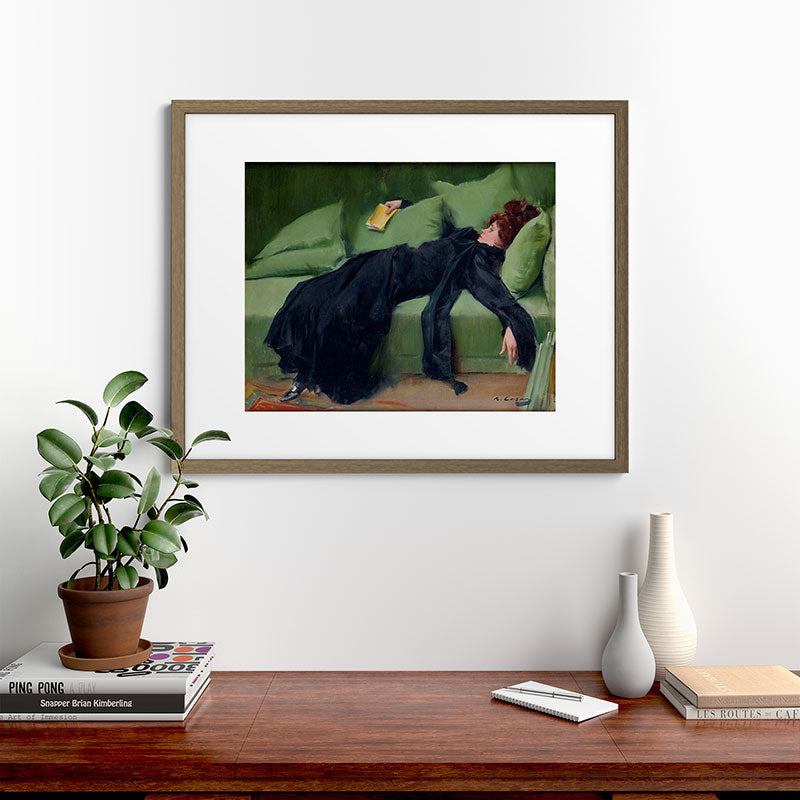 Decadent Young Woman after the Dance Framed Art Print Gallery Image 42