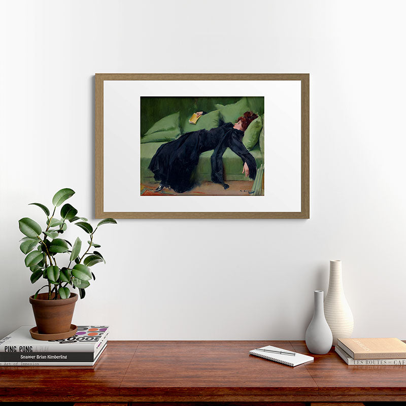 Decadent Young Woman after the Dance Framed Art Print Gallery Image 41