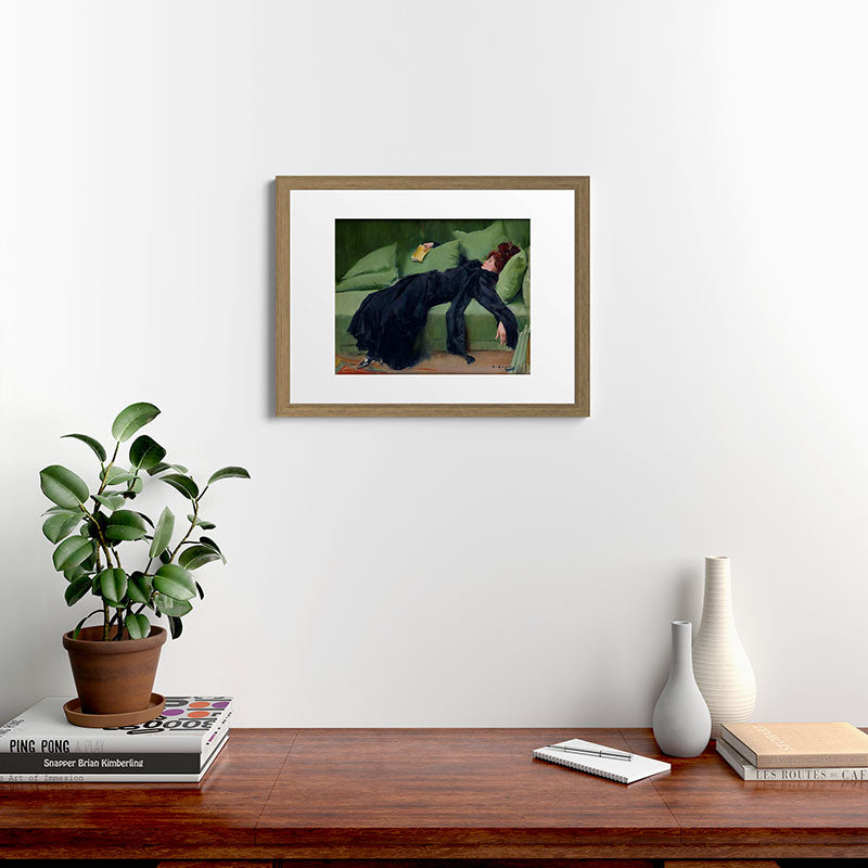 Decadent Young Woman after the Dance Framed Art Print Gallery Image 40
