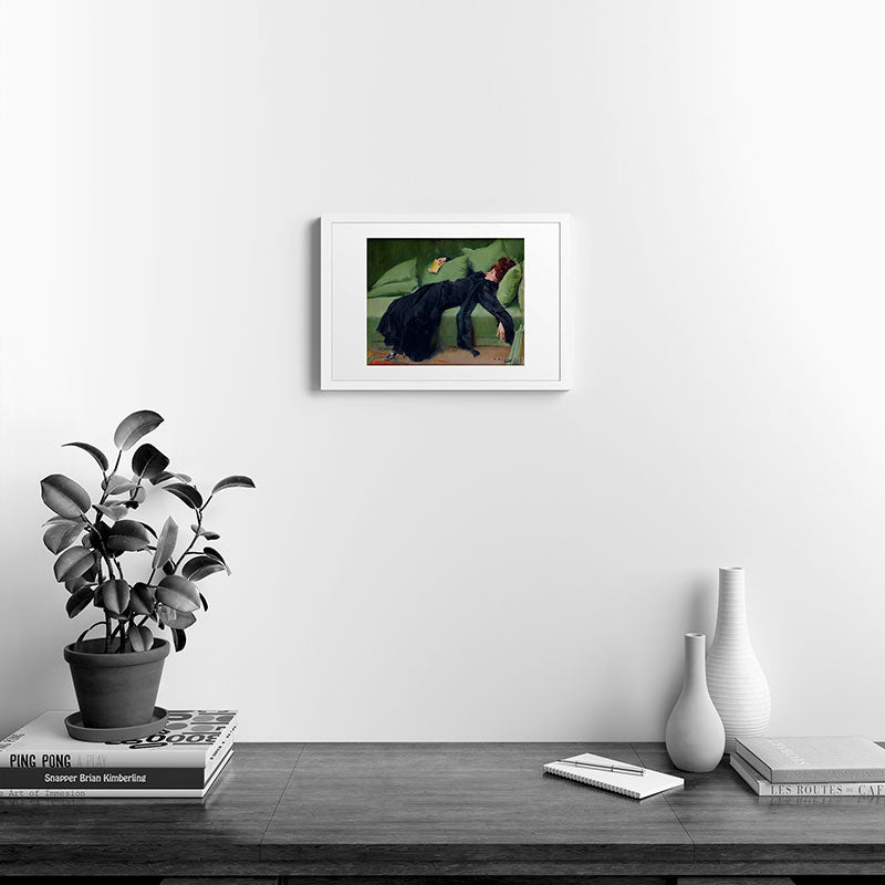Decadent Young Woman after the Dance Framed Art Print Gallery Image 24