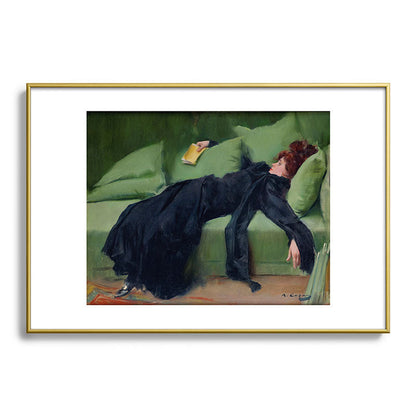 Decadent Young Woman after the Dance Framed Art Print Gallery Image 90