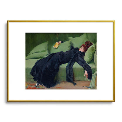 Decadent Young Woman after the Dance Framed Art Print Gallery Image 92