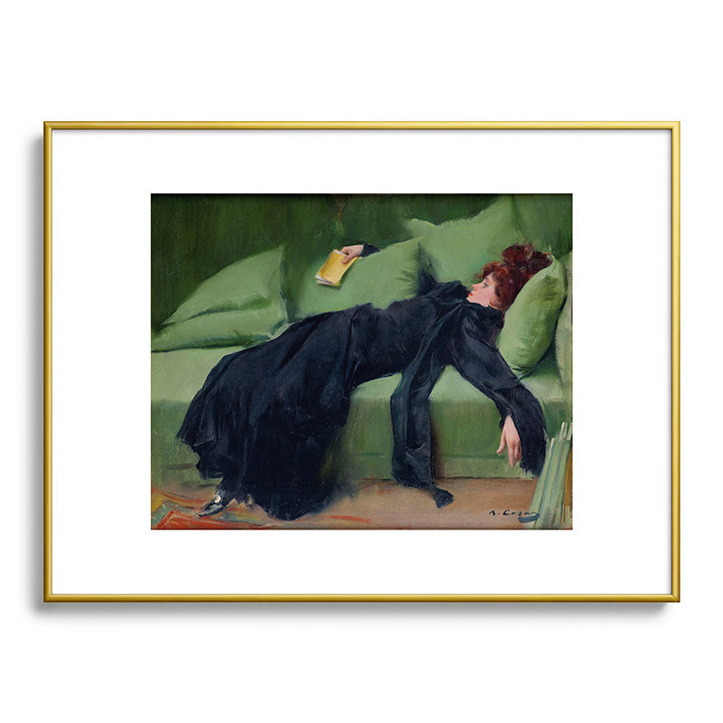 Decadent Young Woman after the Dance Framed Art Print Gallery Image 91