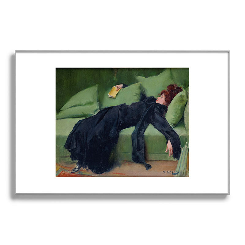 Decadent Young Woman after the Dance Framed Art Print Gallery Image 100