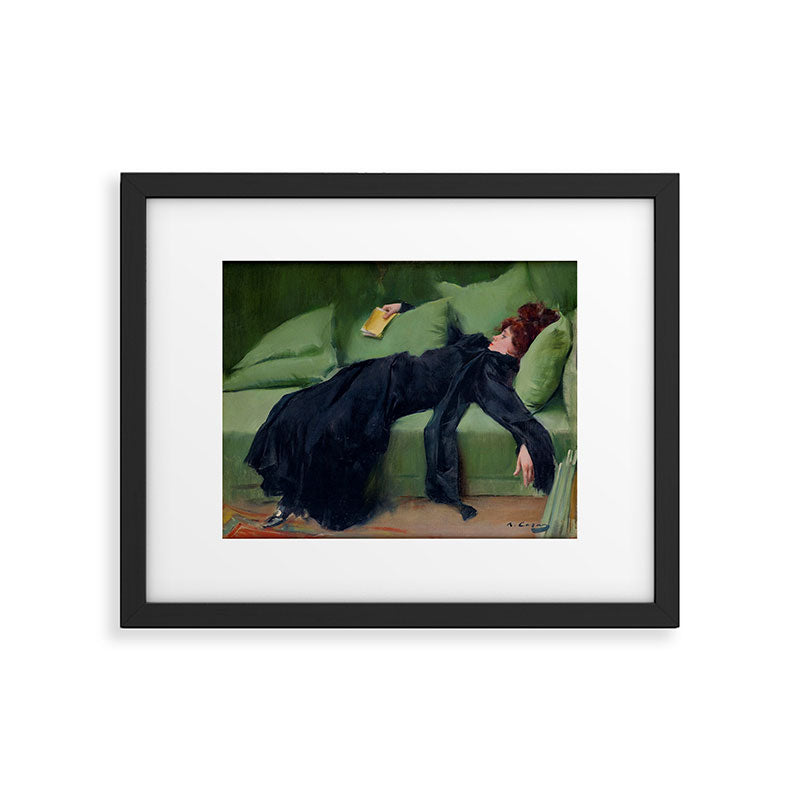 Decadent Young Woman after the Dance Framed Art Print Gallery Image 5