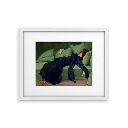 Decadent Young Woman after the Dance Framed Art Print Gallery Image 23