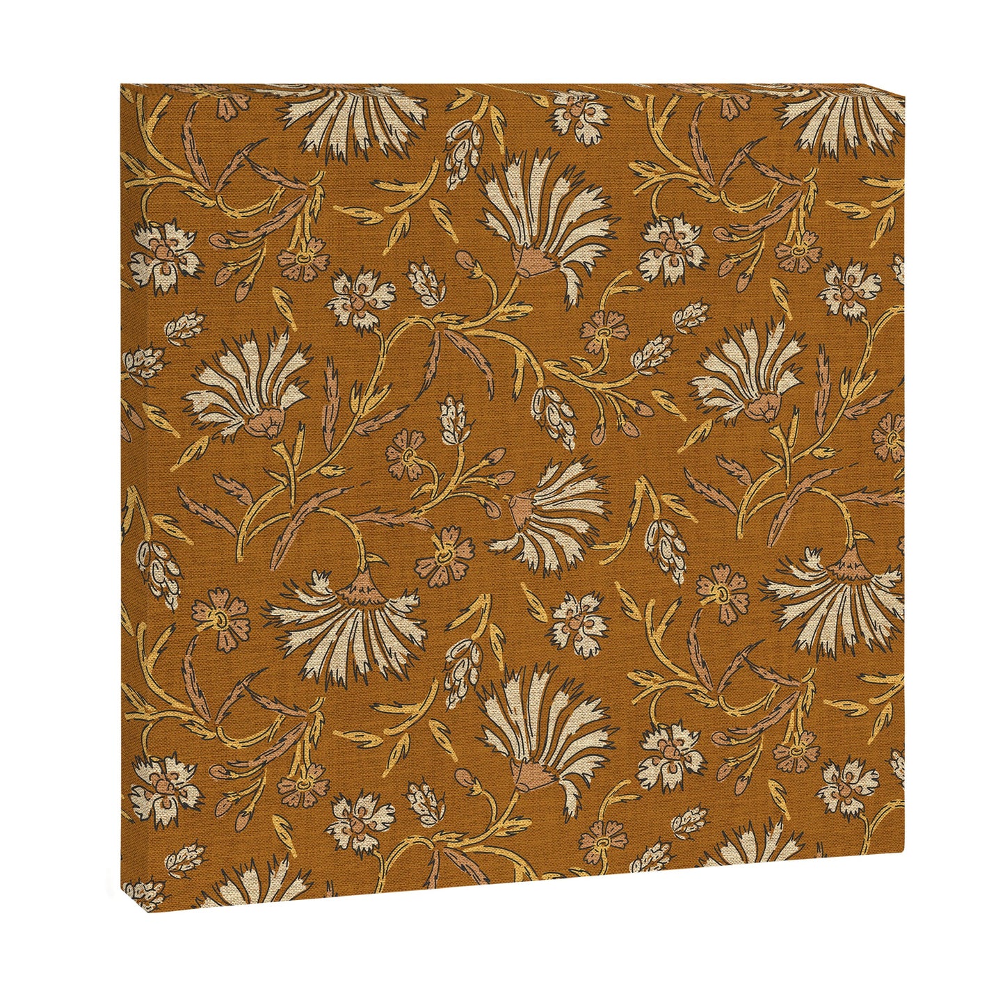KALAMI FLORAL MUSTARD Canvas Print Gallery Image 6