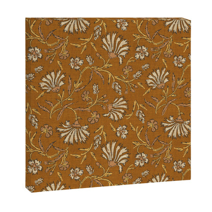 KALAMI FLORAL MUSTARD Canvas Print Gallery Image 2