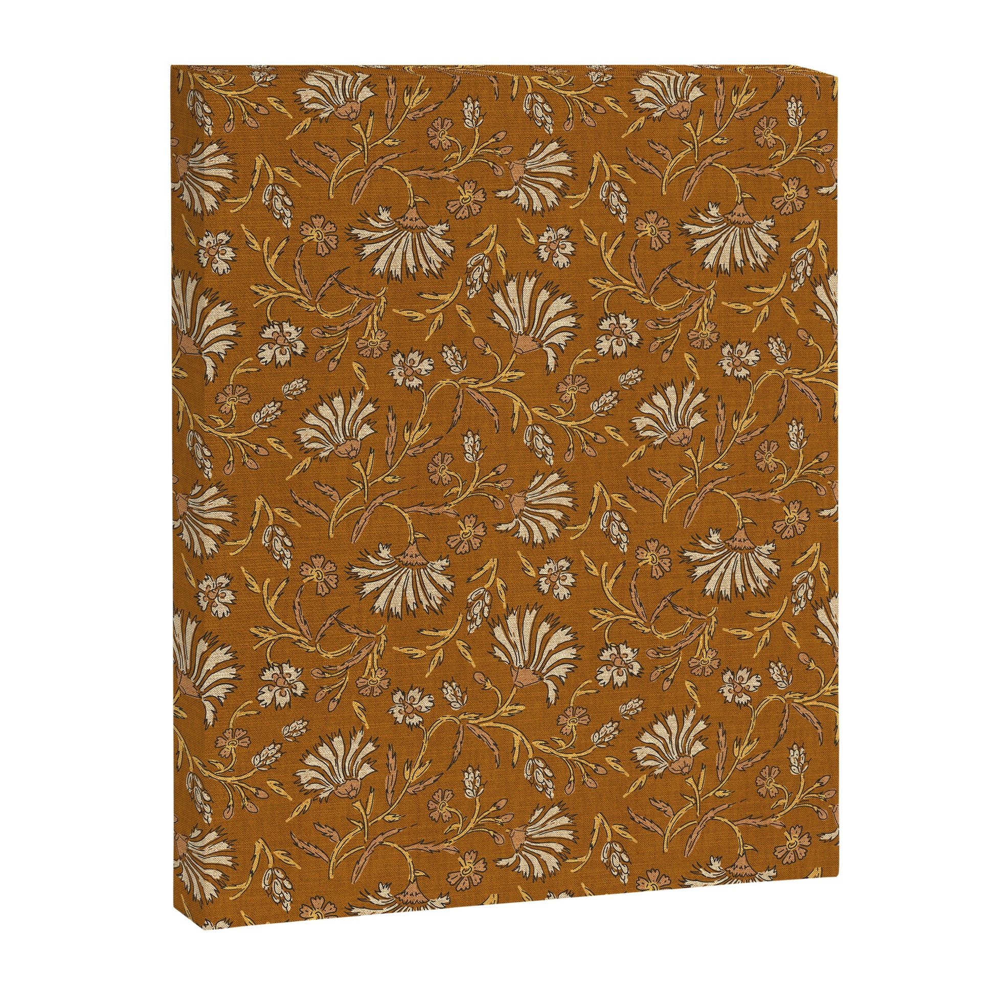 KALAMI FLORAL MUSTARD Canvas Print Gallery Image 1