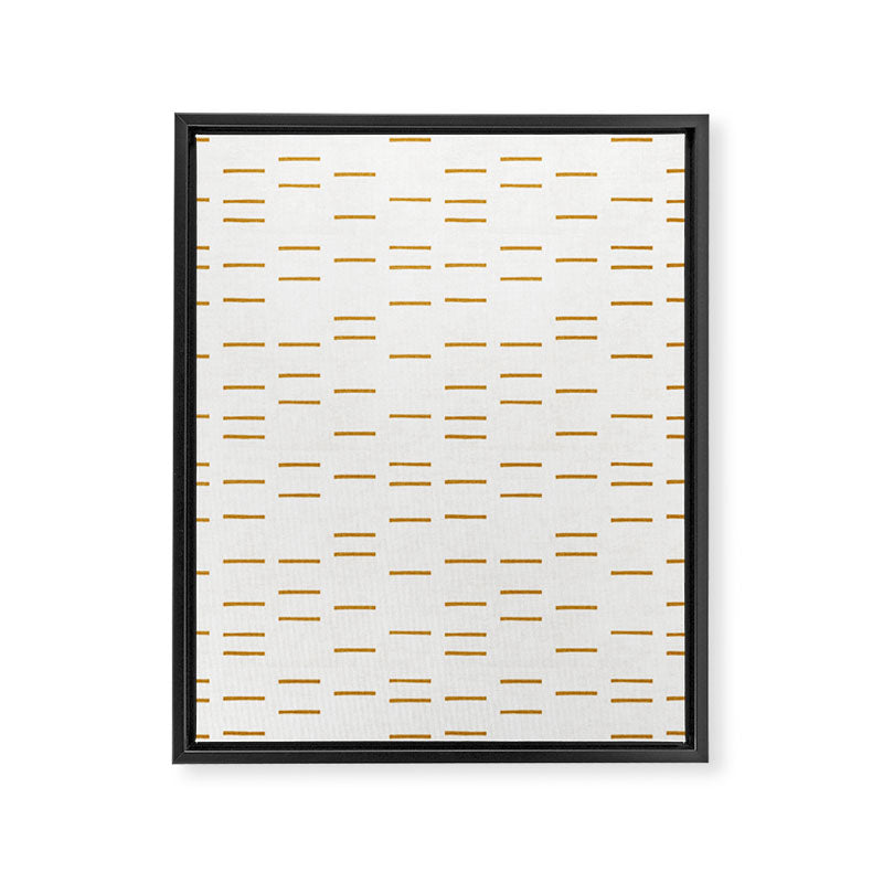 OCHRE LINE Framed Canvas Print Gallery Image 1