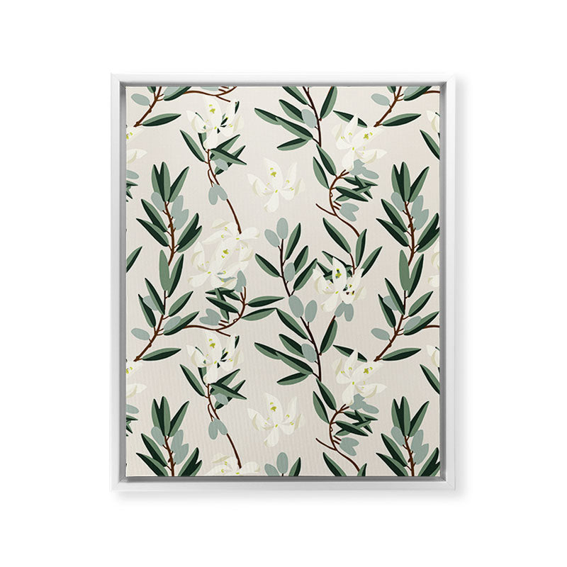 OLIVE BLOOM Framed Canvas Print Gallery Image 28