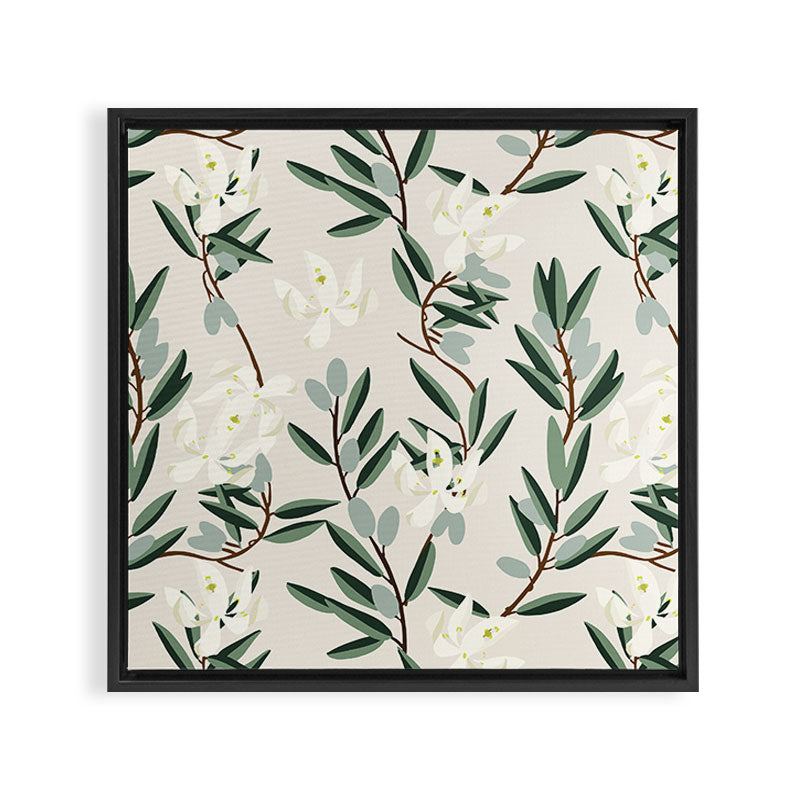 OLIVE BLOOM Framed Canvas Print Gallery Image 2