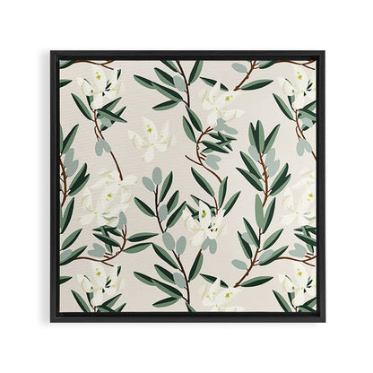 OLIVE BLOOM Framed Canvas Print Gallery Image 2