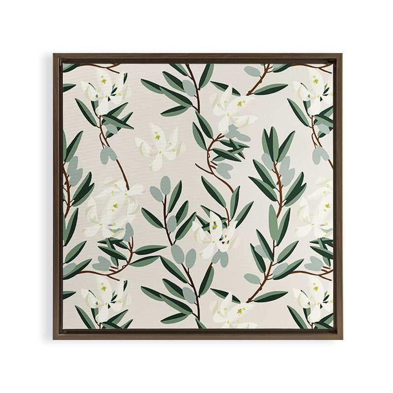 OLIVE BLOOM Framed Canvas Print Gallery Image 18