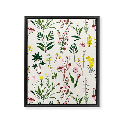 WILDFLOWER STUDY Framed Canvas Print Gallery Image 3