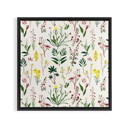 WILDFLOWER STUDY Framed Canvas Print Gallery Image 6