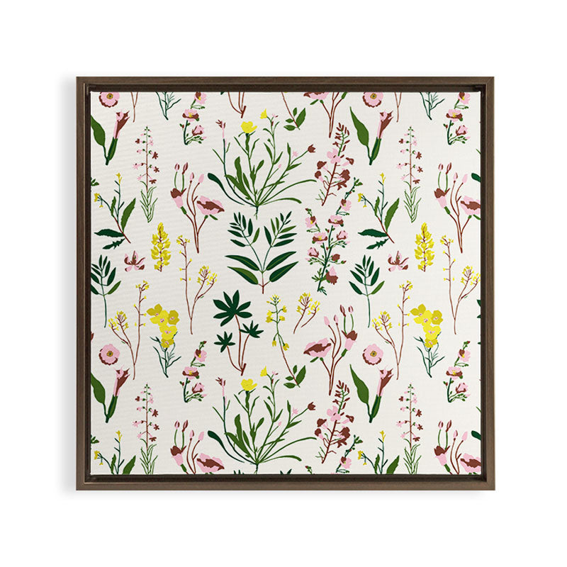 WILDFLOWER STUDY Framed Canvas Print Gallery Image 11