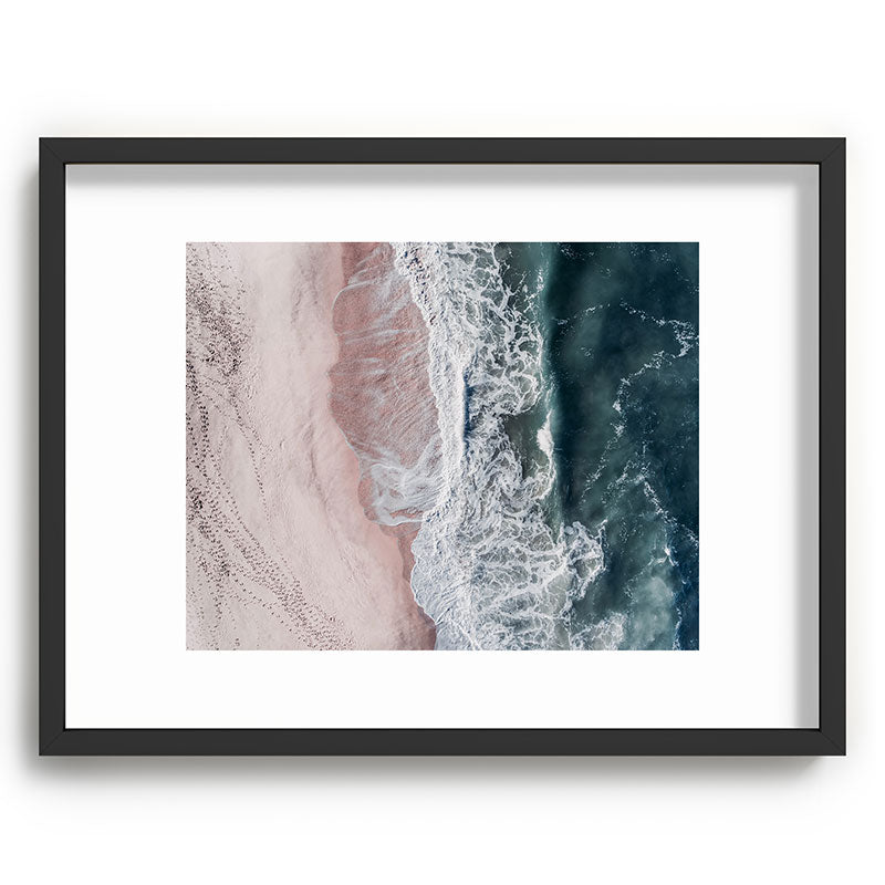 Crashing waves - Aerial Beach Ocean Sea Photography by Ingrid Beddoes Framed Art Print Gallery Image 61