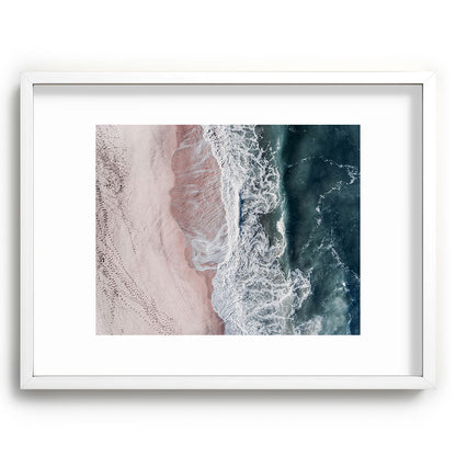 Crashing waves - Aerial Beach Ocean Sea Photography by Ingrid Beddoes Framed Art Print Gallery Image 79
