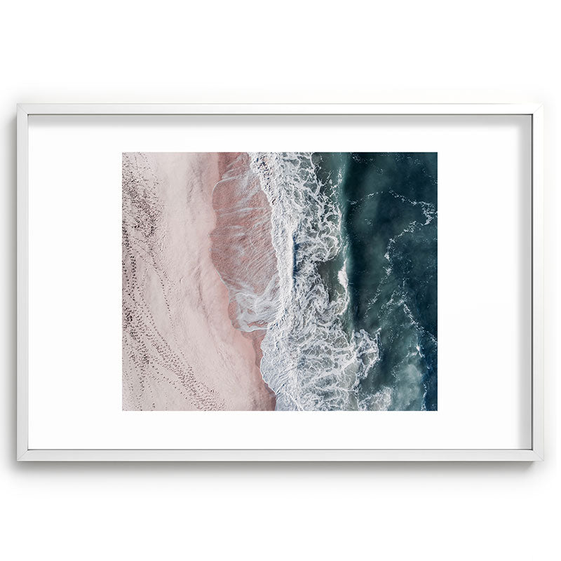 Crashing waves - Aerial Beach Ocean Sea Photography by Ingrid Beddoes Framed Art Print Gallery Image 80
