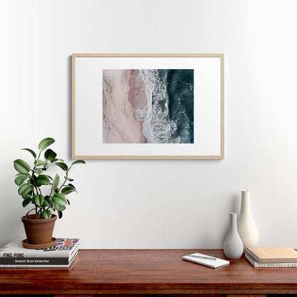 Crashing waves - Aerial Beach Ocean Sea Photography by Ingrid Beddoes Framed Art Print Gallery Image 20