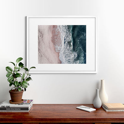 Crashing waves - Aerial Beach Ocean Sea Photography by Ingrid Beddoes Framed Art Print Gallery Image 56