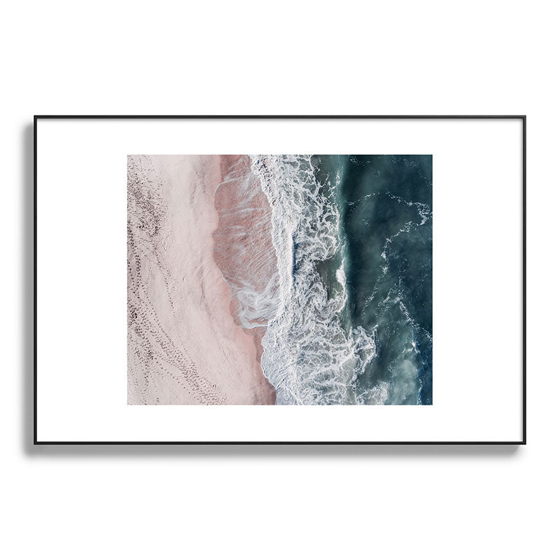 Crashing waves - Aerial Beach Ocean Sea Photography by Ingrid Beddoes Framed Art Print Gallery Image 87