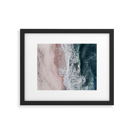 Crashing waves - Aerial Beach Ocean Sea Photography by Ingrid Beddoes Framed Art Print Gallery Image 2