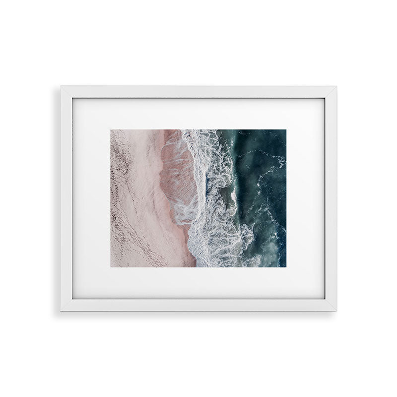 Crashing waves - Aerial Beach Ocean Sea Photography by Ingrid Beddoes Framed Art Print Gallery Image 25
