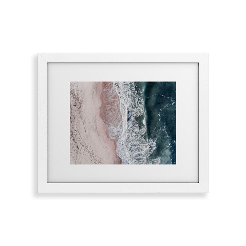 Crashing waves - Aerial Beach Ocean Sea Photography by Ingrid Beddoes Framed Art Print Gallery Image 50