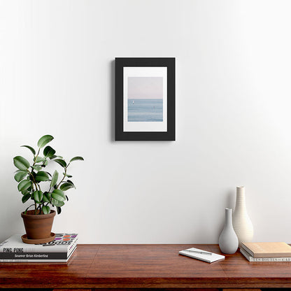 Ocean - Sail boat in calm sea - travel photography Framed Art Print Gallery Image 31