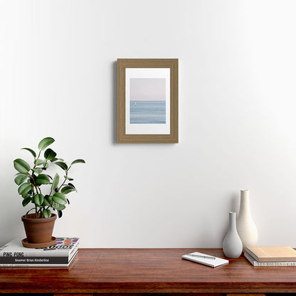 Ocean - Sail boat in calm sea - travel photography Framed Art Print Gallery Image 38