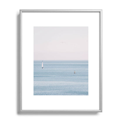 Ocean - Sail boat in calm sea - travel photography Framed Art Print Gallery Image 96