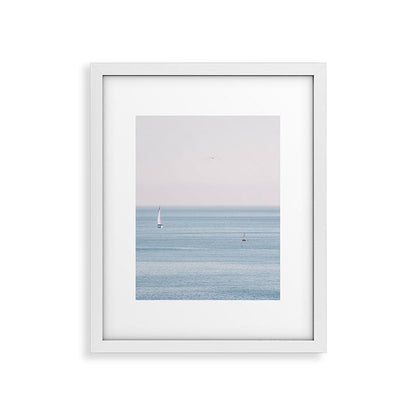 Ocean - Sail boat in calm sea - travel photography Framed Art Print Gallery Image 25