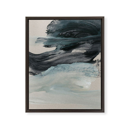 minimal brushstrokes 3 Framed Canvas Print Gallery Image 6