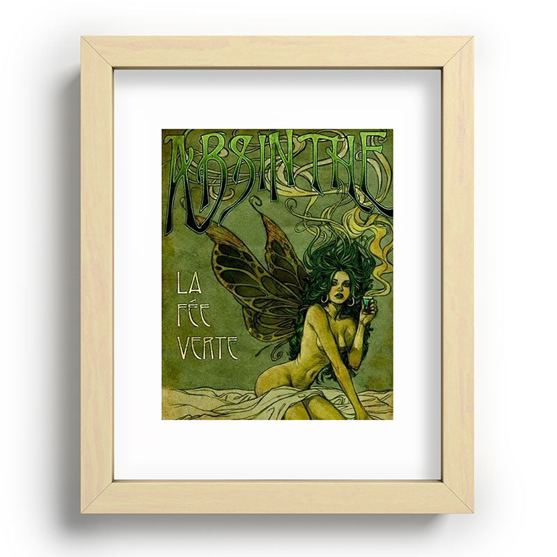 Vintage Parisian Green Fairy Absinthe Alcoholic Aperitif Advertisement Poster Framed Art Print Gallery Image 96