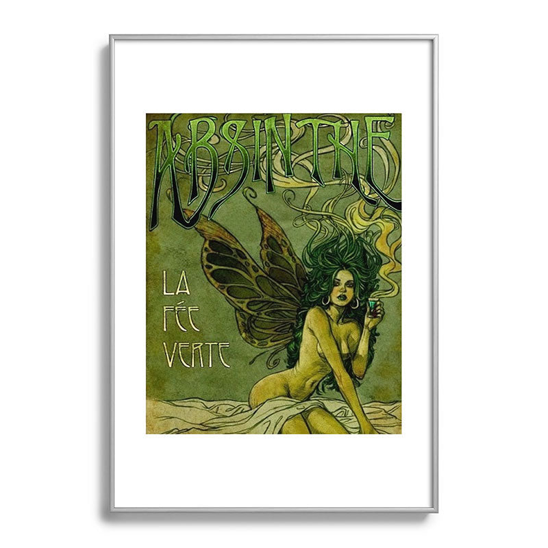 Vintage Parisian Green Fairy Absinthe Alcoholic Aperitif Advertisement Poster Framed Art Print Gallery Image 132