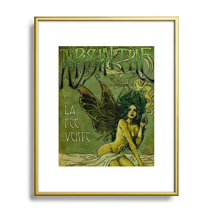 Vintage Parisian Green Fairy Absinthe Alcoholic Aperitif Advertisement Poster Framed Art Print Gallery Image 121