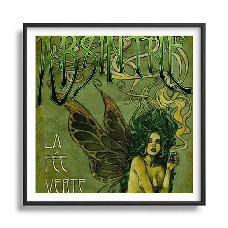 Vintage Parisian Green Fairy Absinthe Alcoholic Aperitif Advertisement Poster Framed Art Print Gallery Image 122