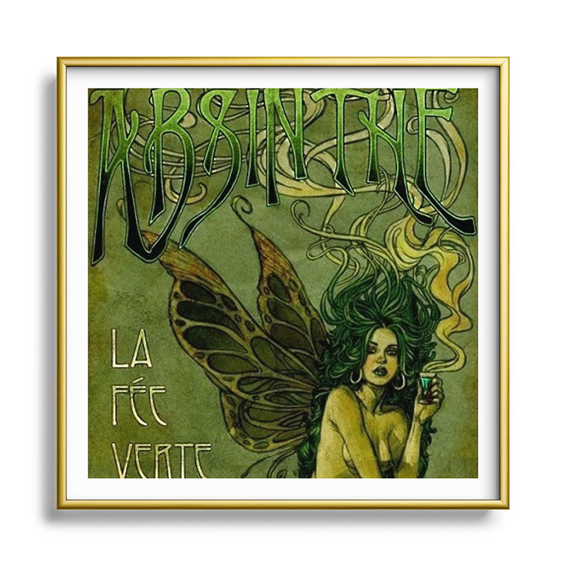 Vintage Parisian Green Fairy Absinthe Alcoholic Aperitif Advertisement Poster Framed Art Print Gallery Image 133