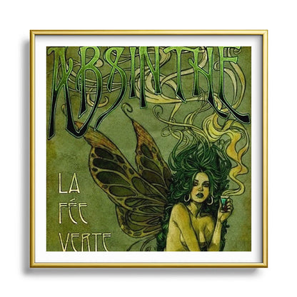 Vintage Parisian Green Fairy Absinthe Alcoholic Aperitif Advertisement Poster Framed Art Print Gallery Image 133