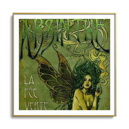 Vintage Parisian Green Fairy Absinthe Alcoholic Aperitif Advertisement Poster Framed Art Print Gallery Image 136