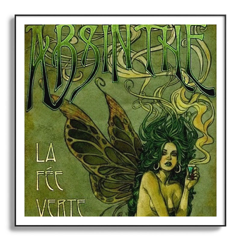 Vintage Parisian Green Fairy Absinthe Alcoholic Aperitif Advertisement Poster Framed Art Print Gallery Image 130